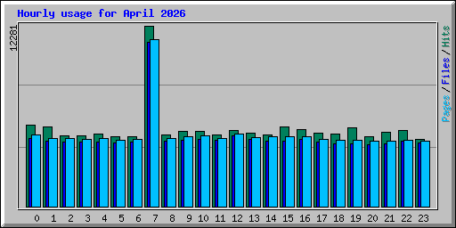 Hourly usage for April 2026