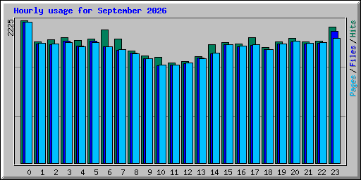 Hourly usage for September 2026
